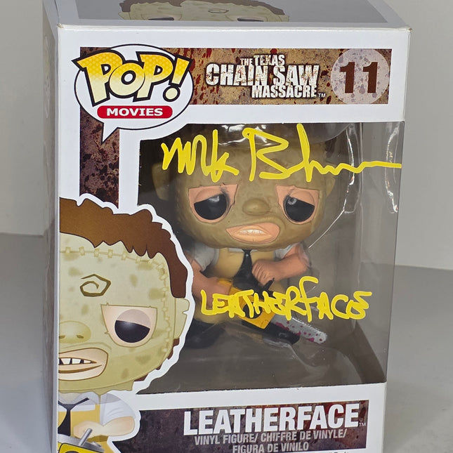 AUTOGRAPHED Leatherface Funko Pop Signed by Mark Burnham - City Morgue Toys & Collectibles