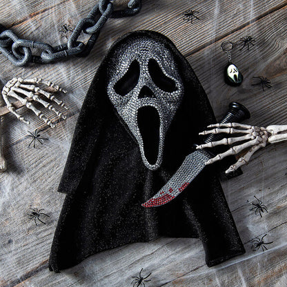 Exclusive Ghost Face® Bling Mask, Knife & Light-Up Keychain Collectible Box Set - City Morgue Toys & Collectibles